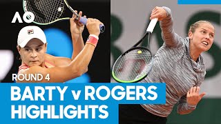 Ashleigh Barty vs Shelby Rogers Match Highlights 4R  Australian Open 2021 [upl. by Atalee]