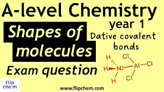 Dative Covalent Bonding amp Bond Angle Changes  Alevel chemistry [upl. by Allerus]