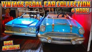 MASSIVE VINTAGE TOY COLLECTION TOUR  Antique Pedal Cars  Vintage Collection Rare Antique Toys [upl. by Custer]