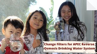 Changing APEC Reverse Osmosis Drinking Water System Filters [upl. by Philips]