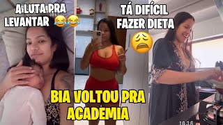 BIA CHAGAS VOLTOU PRA ACADEMIA TA DIFICIL FAZER DIETA LAURA SO DORME COM A BIA [upl. by Neltiak]