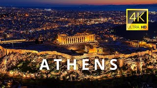 Athens Greece 🇬🇷 in 4K ULTRA HD 60FPS Video by Drone [upl. by Ewolram]