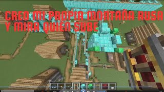 Creo mi propia montaña rusa en Minecraft [upl. by Smitt]