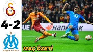 Galatasaray  Marsilya 42  Geniş Maç Özeti  UEFA Avrupa Ligi [upl. by Arbma315]