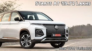 Mg Hector Plus Gets 2 New Variants  7 Seater Option  VFM Variant  Feature List Explained [upl. by Daitzman180]