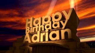 Happy Birthday Adrian [upl. by Nnairret]