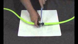 Flexzilla® Pro Air Hose Field Repair Process [upl. by Nananne574]