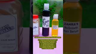 Fast hair growth kit by Zahra’s Herbals zahrasherbals herbaloilforhairgrowth haircare [upl. by Yatnohs]