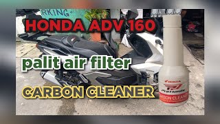 PRO HONDA CARBON CLEANER replace AIR FILTER HONDA ADV 160 [upl. by Deeann]