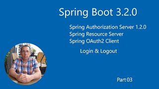 Spring Boot 320  Spring Authorization Server  Login  logout [upl. by London]