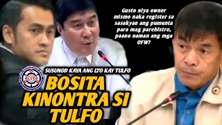 Rep Bosita kinontra si Sen Tulfo sa kagustuhan nito sa LTO na dapat owner mismo ang mag parehistro [upl. by Tipton]