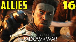 Allies  Gondor Quest  MiddleEarth Shadow of War  Walkthrough 16 [upl. by Winikka]