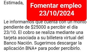 FOMENTAR EMPLEO FECHA DE PAGO OCTUBRE 2024 [upl. by Ennayd]