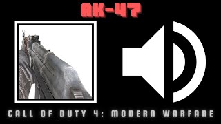 AK47 Sound Effects Call of Duty 4 Modern Warfare [upl. by Collin]