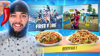 CHAPATI YOU LOSE FREE FIRE YOU EAT WORLDS SPICIEST NOODLES CHALLENGE [upl. by Matty]