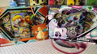 Galarian Rapidash V amp Dragonite V Boxes Opening [upl. by Aztiray876]