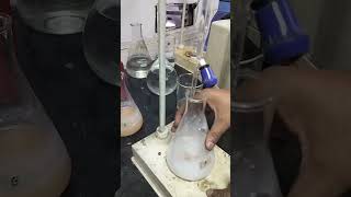 Acid gas generation test for Solution A with Ammonium Thiocyanate NH4SCN [upl. by Otineb173]