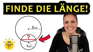 Mathe RÄTSEL Geometrie – Wie lang ist die Strecke [upl. by Elocaj]