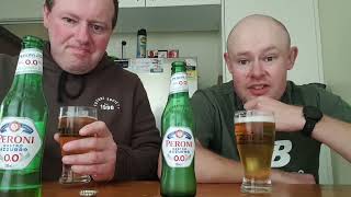 Peroni Nastro Azzurro 0 0 beer Review By Robbo 5 LiFE amp Roger Th Pirate [upl. by Gefell]