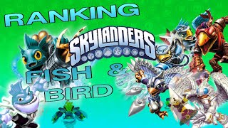 TIER RANKING FISH amp BIRD SKYLANDERS [upl. by Ellehcam188]