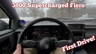 1988 Fiero GT 3800 Supercharged  First Drive [upl. by Drofnas]