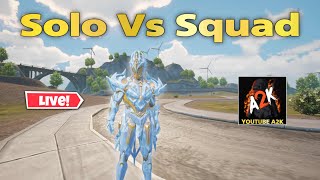 🔴YOUTUBE A2K Solo Vs Squad  Battleground Mobile India  Bgmi 🔴 [upl. by Narud449]