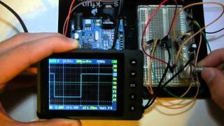 On A BreadBoard 555 Frequency Generator [upl. by Llerreg]