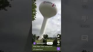 Plano water tower Coming down [upl. by Dermott]