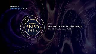 Rabbi Akiva Tatz 13 Principles Faith 5 [upl. by Ijic365]