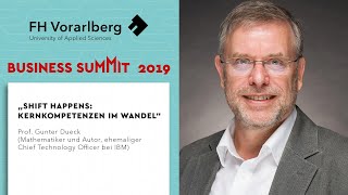 Business Summit der FH Vorarlberg 2019  Vortrag Prof Dr Gunter Dueck [upl. by Richman877]