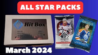 The AllStar Hockey Hit Box for March 2024 AllStar Packs for an All Star Box [upl. by Burget]