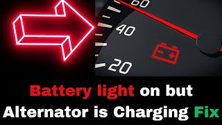 Battery Light on but Alternator is Charging Common Causes [upl. by Kedezihclem]