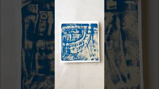 Jeans Pocket Gelli Print Magic👖gelliprint gelliplate printmaking diy arttechniques tutorial [upl. by Airotcivairam680]