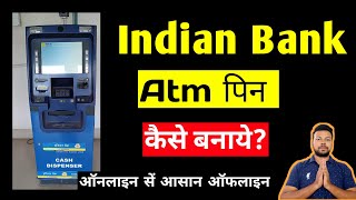 how to generate Indian Bank ATM pin [upl. by Aissert749]