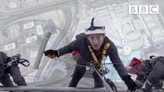 Cleaning the worlds tallest building  Supersized Earth  BBC [upl. by Auqenes]