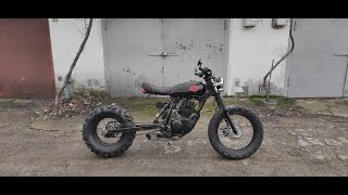 YAMAHA TW200 CUSTOM SCRAMBLER [upl. by Imehon273]