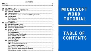 How to insert Table of Contents in Word Step by Step  Microsoft Word Tutorial Table of content [upl. by Otha]