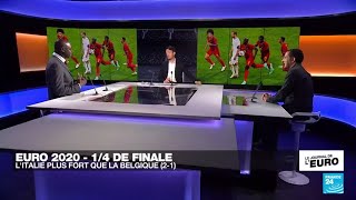 Euro 2021  lItalie domine la Belgique dans un match exaltant et rejoint lEspagne en demifinale [upl. by Nolly969]