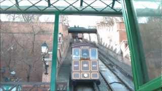 Budavári Sikló Budapest Castle Hill Funicular [upl. by Oiralih295]