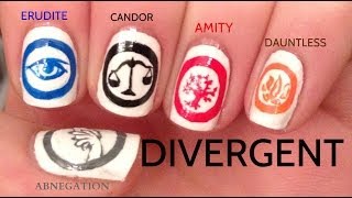 Divergent Nail Art Tutorial [upl. by Iddo811]