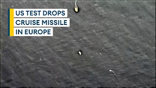 US airdrops cruise missile from aircraft in Europe for first time [upl. by Hanny866]