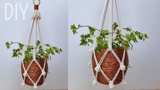 🌷DIY PORTAMACETAS de MACRAME paso a paso PRINCIPIANTESDIY Macrame Plant Hanger for Beginners [upl. by Anastas]