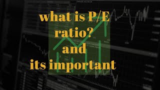 Understanding the PE Ratio its importance [upl. by Madancy70]