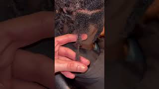 Retwist crochet needle hair hairstyle locs relatable [upl. by Trahurn706]