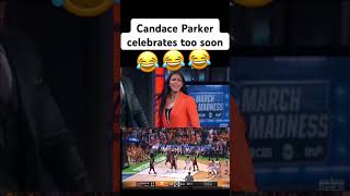 Candace Parker celebrates too soon😂 MarchMadnessMoment [upl. by Appleby]