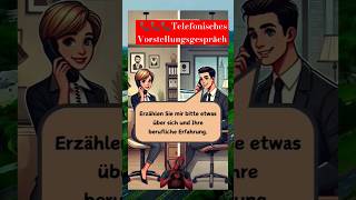 German Telefonisches Vorstellungsgesprächquiz einfachdeutsch shorts [upl. by Rudie853]