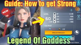 Legend Of Goddess the Last War Guide How to get Strong on this game [upl. by Bastien]