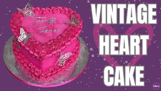 Decorate This HEART CAKE With Only 3 PIPING TIPS [upl. by Findley184]