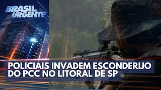 Exclusivo policiais invadem esconderijo do PCC  Brasil Urgente [upl. by Canale]