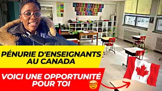 Il manque plus de 9000 ENSEIGNANTS au QUÉBEC  VOICI LE MÉTIER LE PLUS EN DEMANDE AU CANADA EN 2023 [upl. by Avan286]